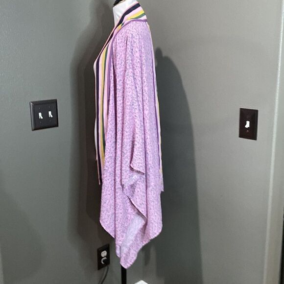 ADYSON PARKER Women's Print Block Kimono Cardigan In Daisy Ditsy - Picture 8 of 11